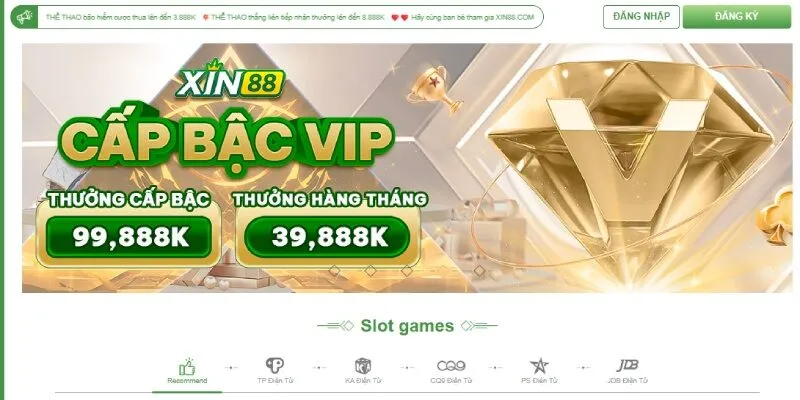 Nhà cái Xin88 sở hữu giao diện bắt mắt và thân thiện